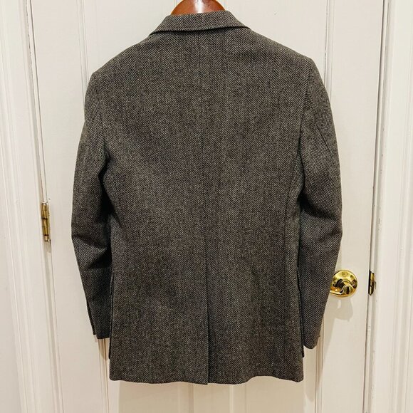 VTG Men’s Imperial By Haggar Wool Tweed Herringbone Blazer Jacket 38 R USA - Picture 3 of 16